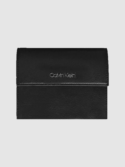 Calvin Klein Táskák & Kiegészítők HU350830 | Calvin Klein Large Trifold Női Pénztárca Fekete